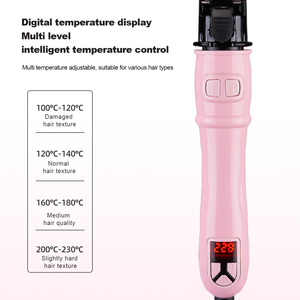 เครื่องม้วนผมหมุนได้สองทิศทางตัวจับกันลื่นและที่ม้วนผมแบบพกพาหน้าจอ LCD สร้างลอนผมได้อย่างคุ้มค่าที่บ้าน - Product Image 6