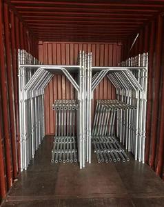 Andamio pre galvanizado italiano Italia tipo marco riel de seguridad andamio tipo buje Marco de fachada de Europa - Product Image 3