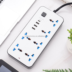 Buchse mit USB-Home-Multifunktions-Mehrloch schalter nach britischem Standard mit Kabelst ecker unterstützt OEM - Product Image 2
