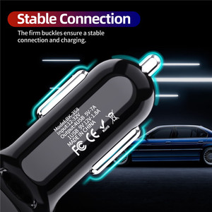 在线4端口<span class=keywords><strong>USB</strong></span>车载充电48w快速7A迷你手机快速充电小米华为手机充电器车载适配器