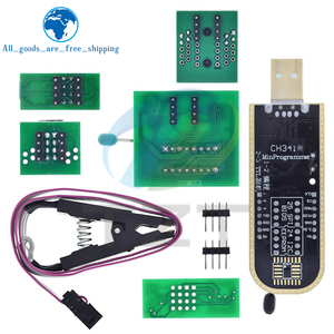 TZT CH341 A CH341B 24 serie 25 EEPROM Flash SOIC8 Clip di prova per EEPROM 93CXX/25CXX/24cxxbios USB programmatore modulo - Product Image 4