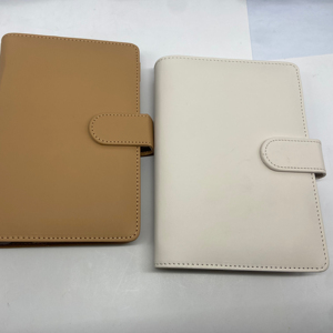 马卡龙彩色活页笔记本日记本PU皮革日记本书写笔记本手册记事本商务手册 - Product Image 4