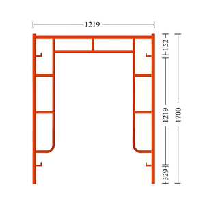 OEM Walk-Through H &amp; Ladder Frame <strong>Scaffolding</strong> - High-Quality,Versatile,<strong>Modular</strong>,Durable. Galvanized &amp; Adjustable. Q235/Q345 Steel - Product Image 3