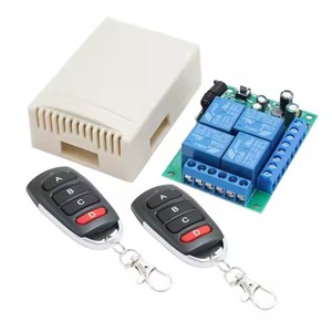 433mhz 12V AC 2WayリレーレシーバーモジュールスイッチワイヤレスRFユニバーサル学習コードモーターライトガレージリモコンとレシーバー用 - Product Image 1