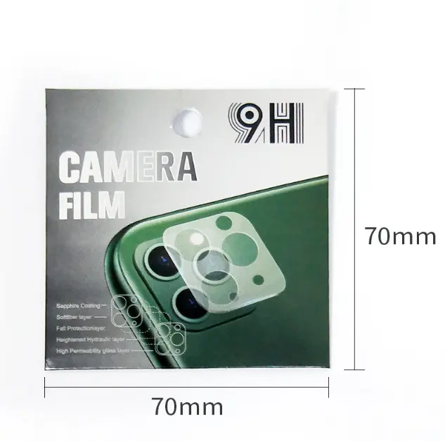 Film trempé pour téléphone portable 20 cm, appareil photo réutilisable, ultra fin, 0.15mm, verre trempé, protection 9H, film pour objectif de caméra