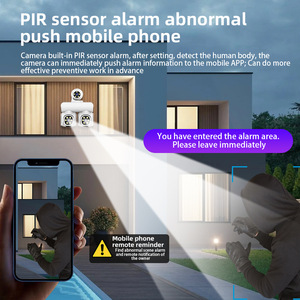 3 lens çoklu görünüm panoramik wifi kamera cep telefonu uzaktan izleme ev kamerası yeni model güvenlik kamerası - Product Image 3