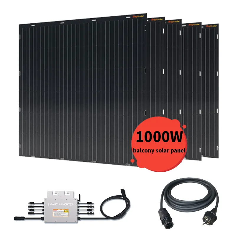 Zonne-Energieproducten Lichtgewicht Zonnepaneel 1000W Zonnepaneelmodule