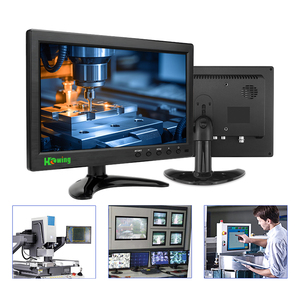 Monitor LCD portátil de 10 pulgadas con resolución de pantalla IPS 1024*600 entradas de vídeo de/VGA/AV/USB/BNC para ordenadores portátiles sistemas de cámaras CCTV