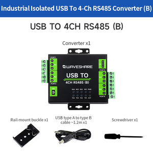 Convertitore industriale isolato USB a 4-Ch RS485 (B) CH344L Chip trasmissione stabile Multi circuiti di protezione Multi sistemi - Product Image 6