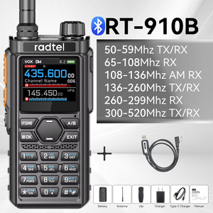 Radtel RT-910B Walkie-Talkie mit für Bluetooth 5W 6M Programmier kabel AM/FM Airband Typ C Spektrum enthalten - Product Image 2