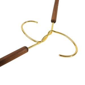 Gancio in ottone con Design unico marrone per vestiti
