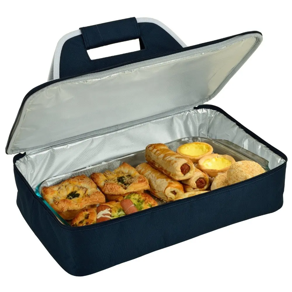 Портативная изолированная сумка-тоут для еды, сумка-холодильник для кастрюль, термопереноска для горячих продуктов, сохраняет еду теплой в течение одного часа