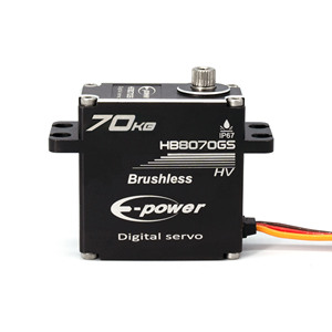 E-Power 14V 0.09S เกียร์โลหะแรงบิดขนาดใหญ่70kg เซอร์โวดิจิตอลไร้แปรงสำหรับ1/8 1/10รถยนต์รุ่น RC