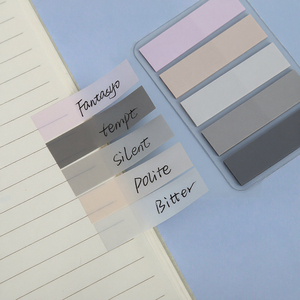 Neon huỳnh quang tự dính Pet Index dính ghi chú đầy màu sắc trang đánh dấu tabs từ dính cờ Cờ Giấy Memo trường - Product Image 3