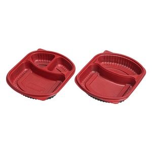 Thân thiện với môi 3-khoang nhựa dùng một lần container thực phẩm lò vi sóng an toàn PP cho bền vững lưu trữ thực phẩm - Product Image 3