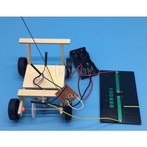 A distanza di controllo fai da te solar powered car kit di elettronica di pcb PC fai da te di apprendimento educativo auto giocattolo - Product Image 4