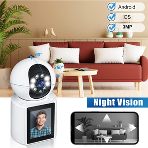 New Smart WIFI Camera with 2.4 Inch IPS Screen FHD 1080P Two-way Talk Wireless PTZ Video Calling for Indoor <strong>Use</strong> CMOS <strong>Sensor</strong> - Product Image 6
