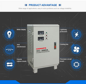 <strong>SVC</strong> Series 7.5KVA Meter Display Single Phase Avr Voltage Stabilizer Regulators for Home Use - Product Image 6