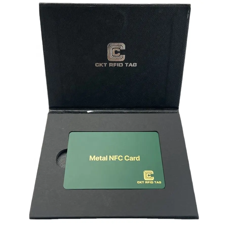 Tarjeta de lectura rápida oculta, tarjeta de Metal Premium con logotipo personalizado grabado, Nfc