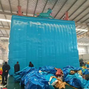 新设计室内游乐场设备大型儿童充气攀岩墙超有趣健身挑战户外骑行