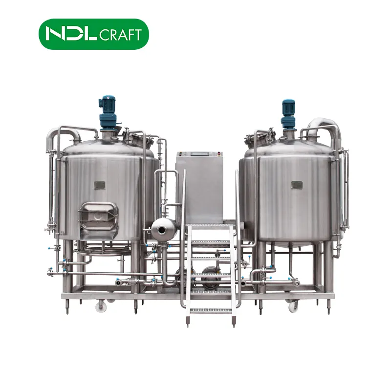 典型的な1000L醸造システムには、マッシュタン、ラウタータン、沸騰ケトル、ワールプール、発酵タンクが含まれます。