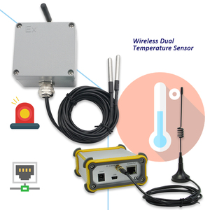 Termómetro digital con registrador de datos de temperatura dual inalámbrico multipunto 4-20mA 0-10V