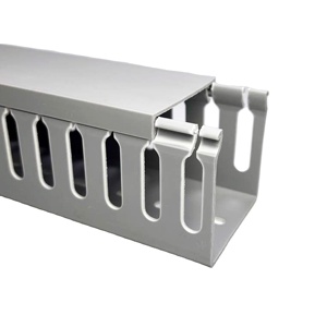 60*60mm PVC Fire Rated <strong>Trunking</strong> Wide Tooth PVC Cable Management <strong>Trunking</strong> <strong>Low</strong> Smoke Cable <strong>Trunking</strong> - Product Image 1