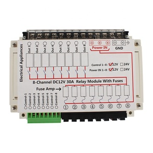8-канальный релейный модуль TYTXRV DC 12V 30A с предохранителем для электрических систем RV - Product Image 3