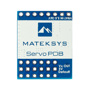 Matek Servo PDB พร้อมชิ้นส่วน DIY พลาสติก BEC สำหรับเครื่องบิน RC ควบคุมแรงดันไฟฟ้าของเครื่องบิน5.5-36V ถึง5-8.2V