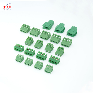 Bloque de terminales enchufable de 6 pines, color verde, en stock, entrega rápida - Product Image 1
