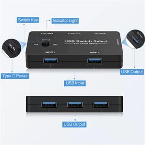 Cheapest KVM Switch PC <strong>Switcher</strong> U7 PC Game Console 4 in <strong>1</strong> USB Switch HUB <strong>2</strong> <strong>Input</strong> 4 <strong>Output</strong> KVM <strong>Splitter</strong> USB Shared <strong>Switcher</strong> HUB