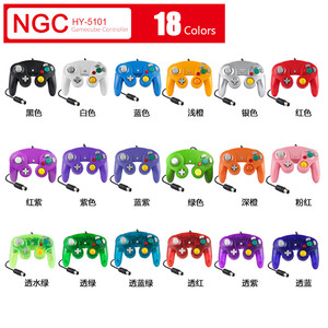Fábrica para Gamecubes para NGC Controller GC Port PC USB Wired Gamepad Joypad Joystick para computadora MAC