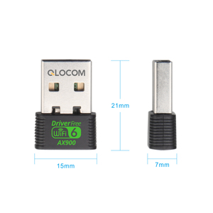 QLOCOM 802.11AX 900Mbps WiFi6加密狗2.4/5ghz双频无线WiFi 6 USB适配器，带蓝牙5.3 CF-943AX - Product Image 4