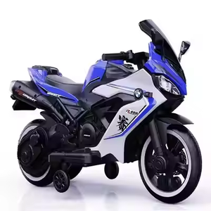 Unisex yeni tasarım elektrikli motosiklet tekerleği Model oyuncak çocuklar binmek-on uzaktan kumanda işık pilli plastik tekerlek sürüş-on