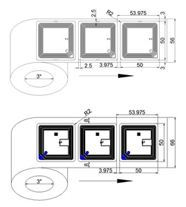 可重写可打印纸张小型NFC RFID图书馆贴纸标签ISO 15693 RFID标签 - Product Image 5