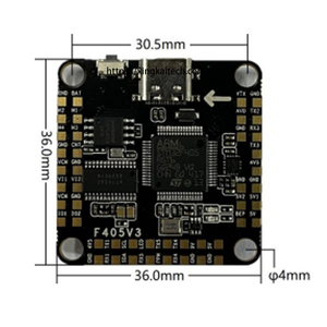 Yüksek kaliteli F405 V3 uçuş kontrolörü AM32-bit F4 65A 4in1 Stack 3-6S uçuş elektronik hız FPV Drone parça kiti için uygun - Product Image 5