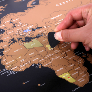 2025 Custom Printing Popular Design Deluxe XL World Poster Travel Us USA States Germany Europe Scratch Off <strong>Map</strong> with Flags - Product Image 4