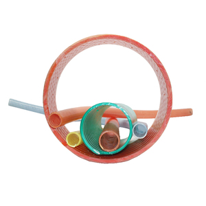 חם מוכר <span class=keywords><strong>pvc</strong></span> מחוזק מיזוג אוויר שקוף 2 צינור ניקוז גמיש אינץ'