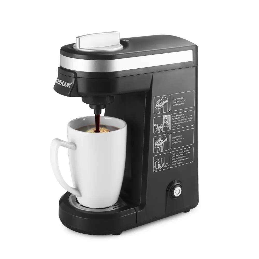 2023 k-cup kapsül 800W fabrika fiyat seyahat taşınabilir kapsül kahve makinesi