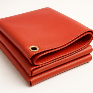 Endüstriyel güvenlik koruması için yangın geciktirici PVC branda alev dayanıklı kumaş ağır kaplı vinil levha - Product Image 1