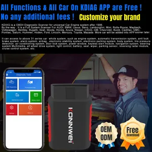 KONNWEI KDIAG Voll system Auto Scanner Zurücksetzen SAS EPB Service ECU Programmierer OBD OBD2 Auto diagnose tool