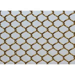 Trang Trí Nhôm Màn Rèm Chuỗi Liên Kết Kim Loại Dệt Kim Loại Lưới Rèm Kim Loại Vải - Product Image 5