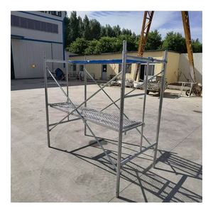 Andamio de acero galvanizado Derfon Q235 Andamio de metal Walk Through Frame Sistema de andamio - Product Image 1