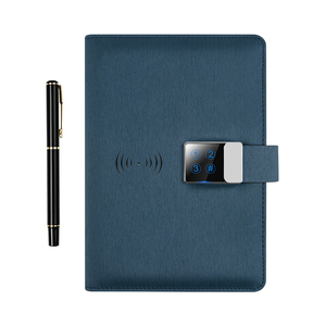Cuaderno de cuero PU para diario, código privado, bloqueo de contraseña, cuaderno, bloqueo inteligente, Bloc de notas, planificador, juego de regalo, bolsas OPP + cartón de papel - Product Image 1