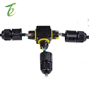 Conector impermeable tipo T IP68, una entrada y dos salidas, conector rápido de tres vías M20, cable de iluminación e iluminación - Product Image 3