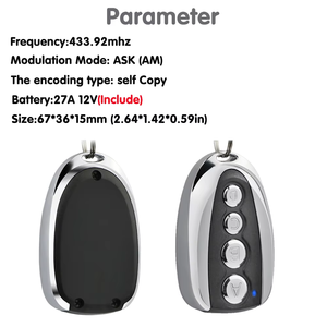 Universal Clone Fernbedienung 433MHz RF Transmitter Auto Cloning Duplica tor für Garagentor wagen - Product Image 5