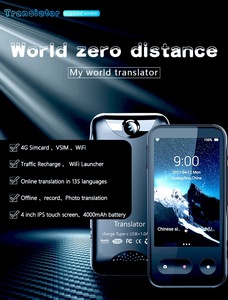 Dispositivos de traducción de idiomas inteligentes T7, diccionarios electrónicos, traductor portátil de voz inteligente, compatible con WIFI 4G sin conexión - Product Image 5