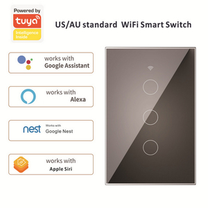 Oem logo 3 Way 1 2 3 Gang US <strong>AU</strong> Smart No Neutral Wireless Tuya App Ewelink google Alexa Voice <strong>Remote</strong> Tuya Wifi Light Switch - Product Image 5