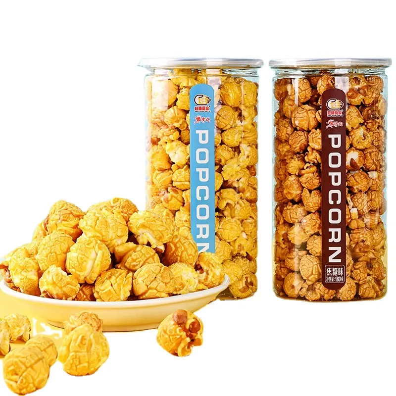 Mr Pop Popcorn Caramel Flavor Delectable Sweet Popcorn: Caramelized, Multi Flavors, Coated with Natural Colors - Halal Delights