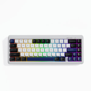 Teclado para juegos ultracompacto de 67 teclas, diseño 65%, tres modos, retroiluminación RGB personalizable, teclas de membrana Silenciosas Para PC